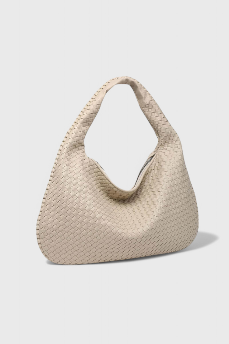 Maraisel | Women's Black Knitted Shoulder Bag – Woven Hobo Bag