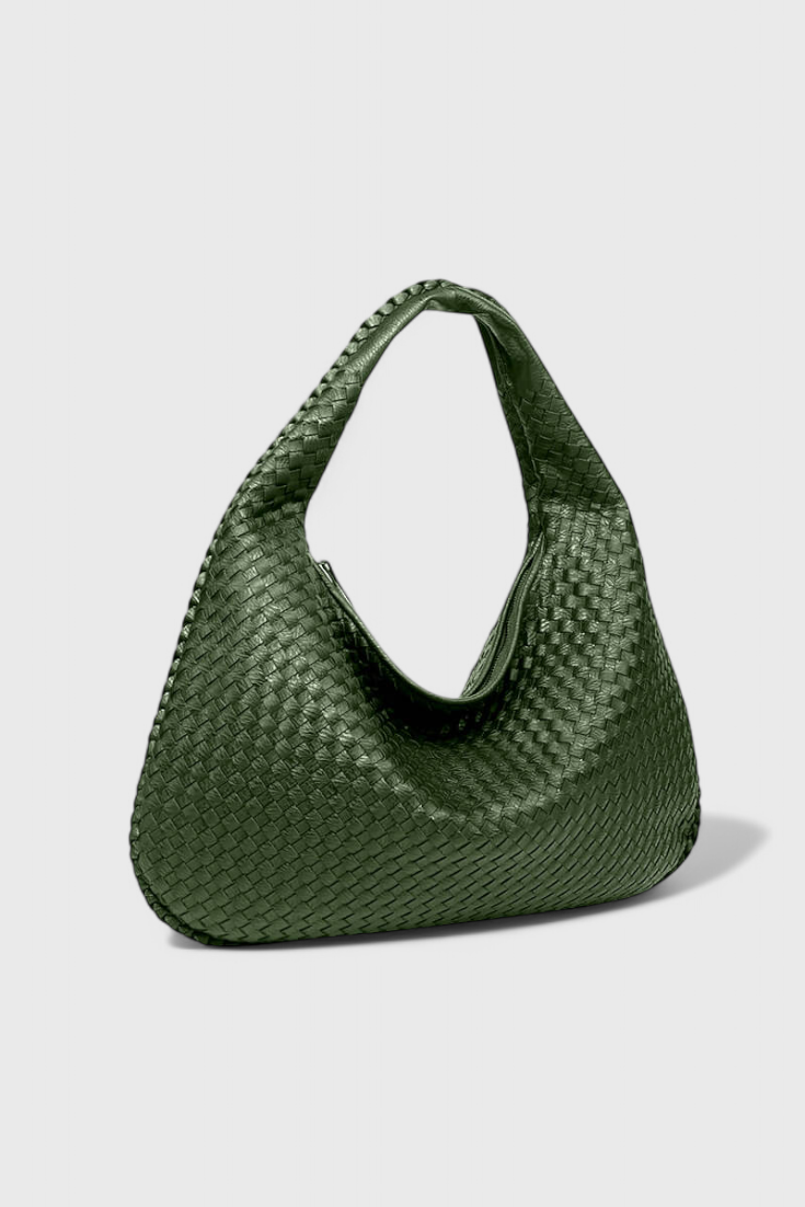 Maraisel | Women's Black Knitted Shoulder Bag – Woven Hobo Bag