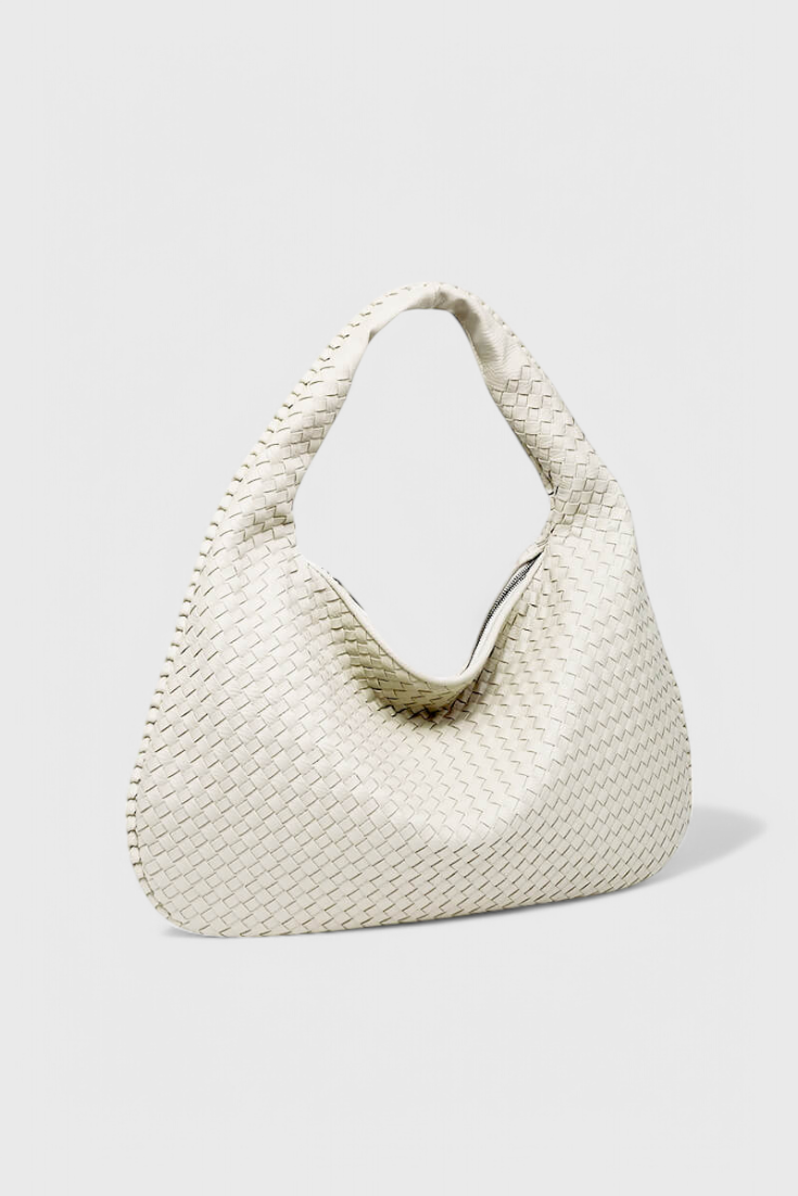 Maraisel | Women's Black Knitted Shoulder Bag – Woven Hobo Bag