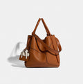 Nicoletta | Women's Brown Tote Bag – Large Top Handle Work Handbag