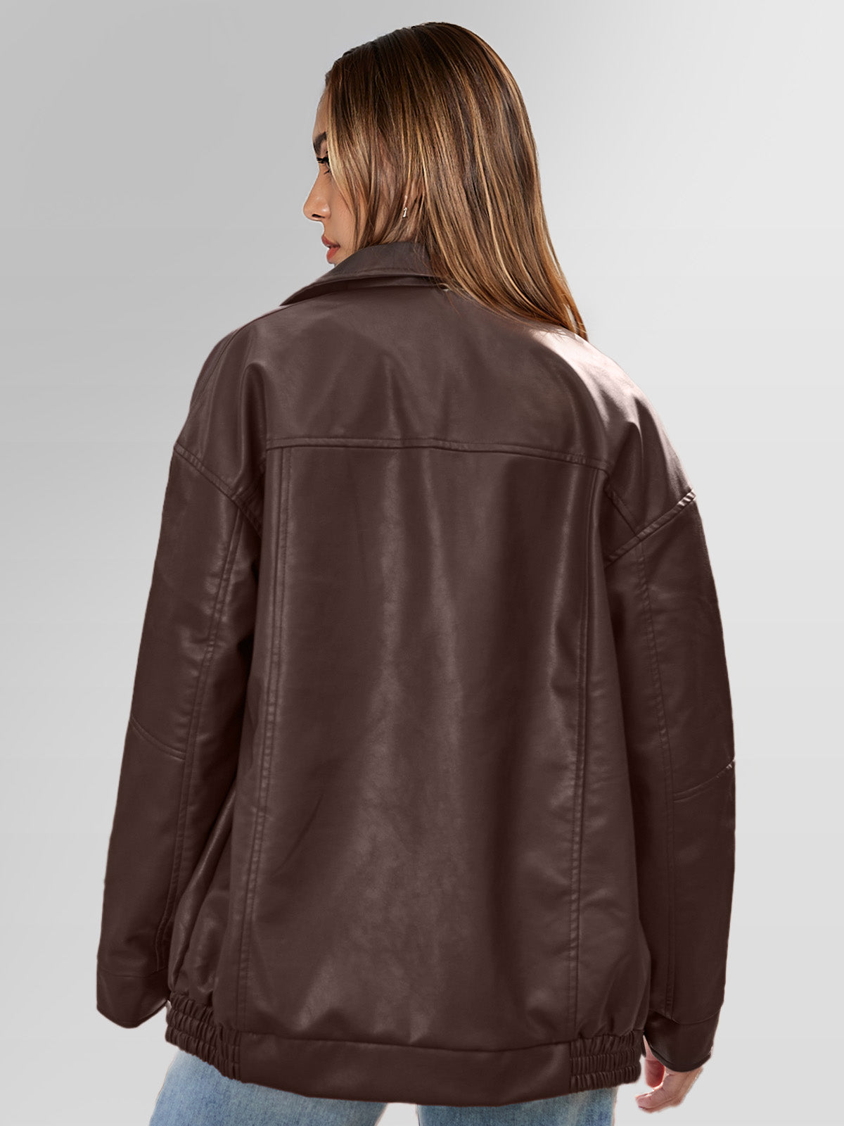 Eugénie | Oversized Enduring Quiet Leather Jacket