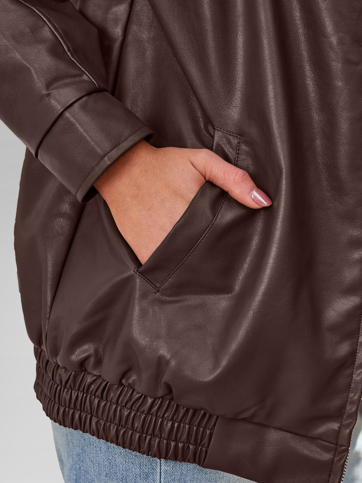 Eugénie | Oversized Enduring Quiet Leather Jacket