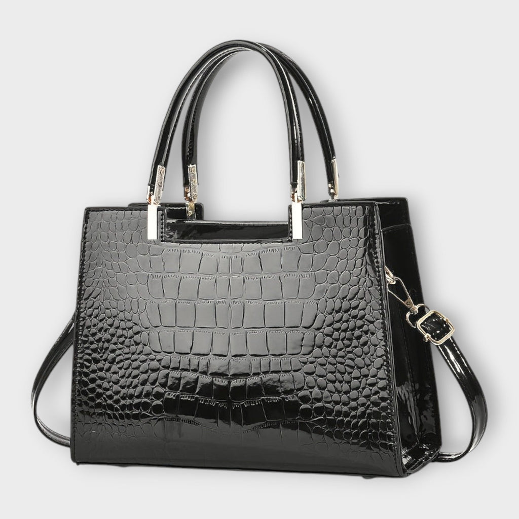 Cécile Valois | Shiny crocodile leather bag