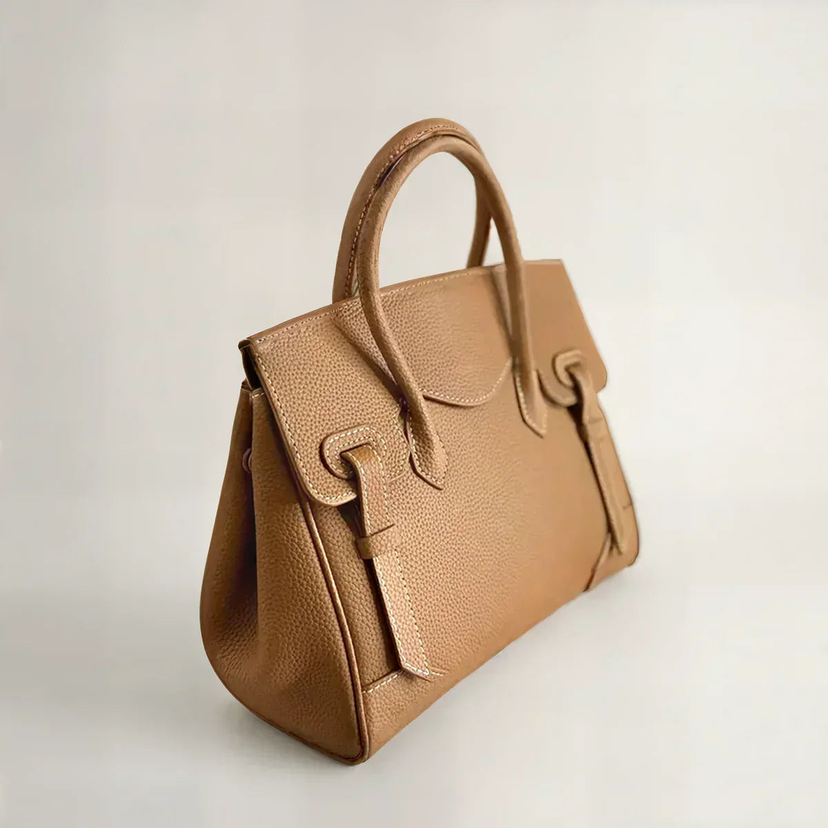 Stella | Women's Black Tote Handbag – Structured Top Handle Bag with Shoulder Strap
