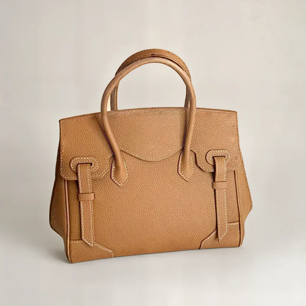 Stella | Women's Black Tote Handbag – Structured Top Handle Bag with Shoulder Strap