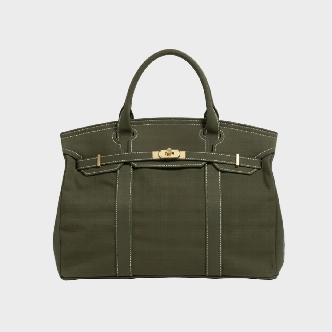 Coline Vauclaire  | Structured Canvas Tote Bag with Reinforced Handles