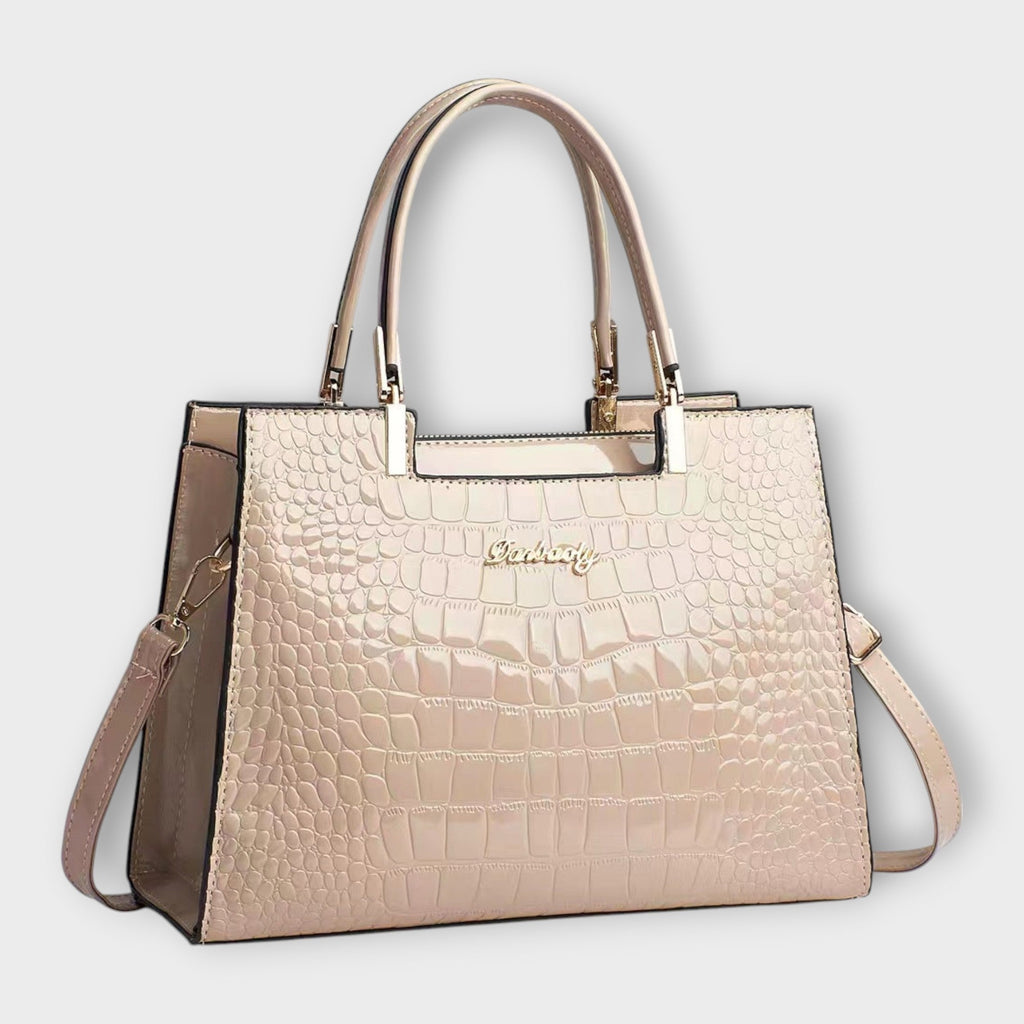 Cécile Valois | Shiny crocodile leather bag