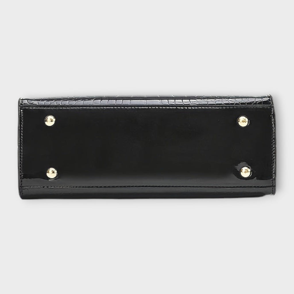 Cécile Valois | Shiny crocodile leather bag