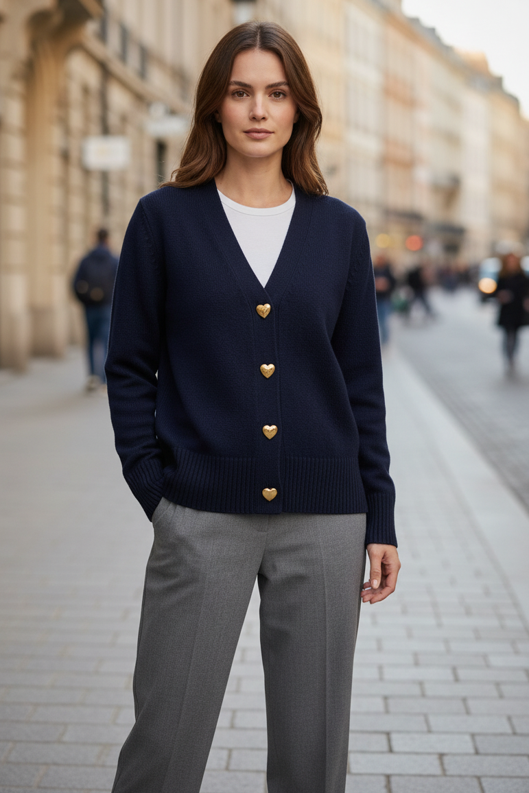 Giorgia Castelani | V-Neck Button Knitwear Casual Cardigan