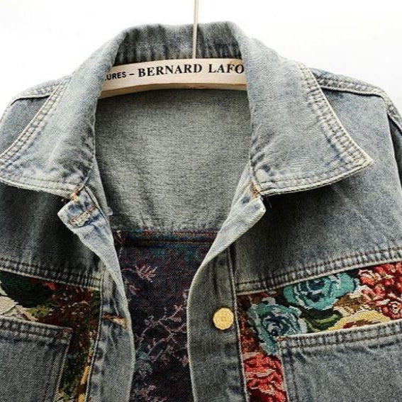 Céleste | Button-Front Denim Jacket for Women