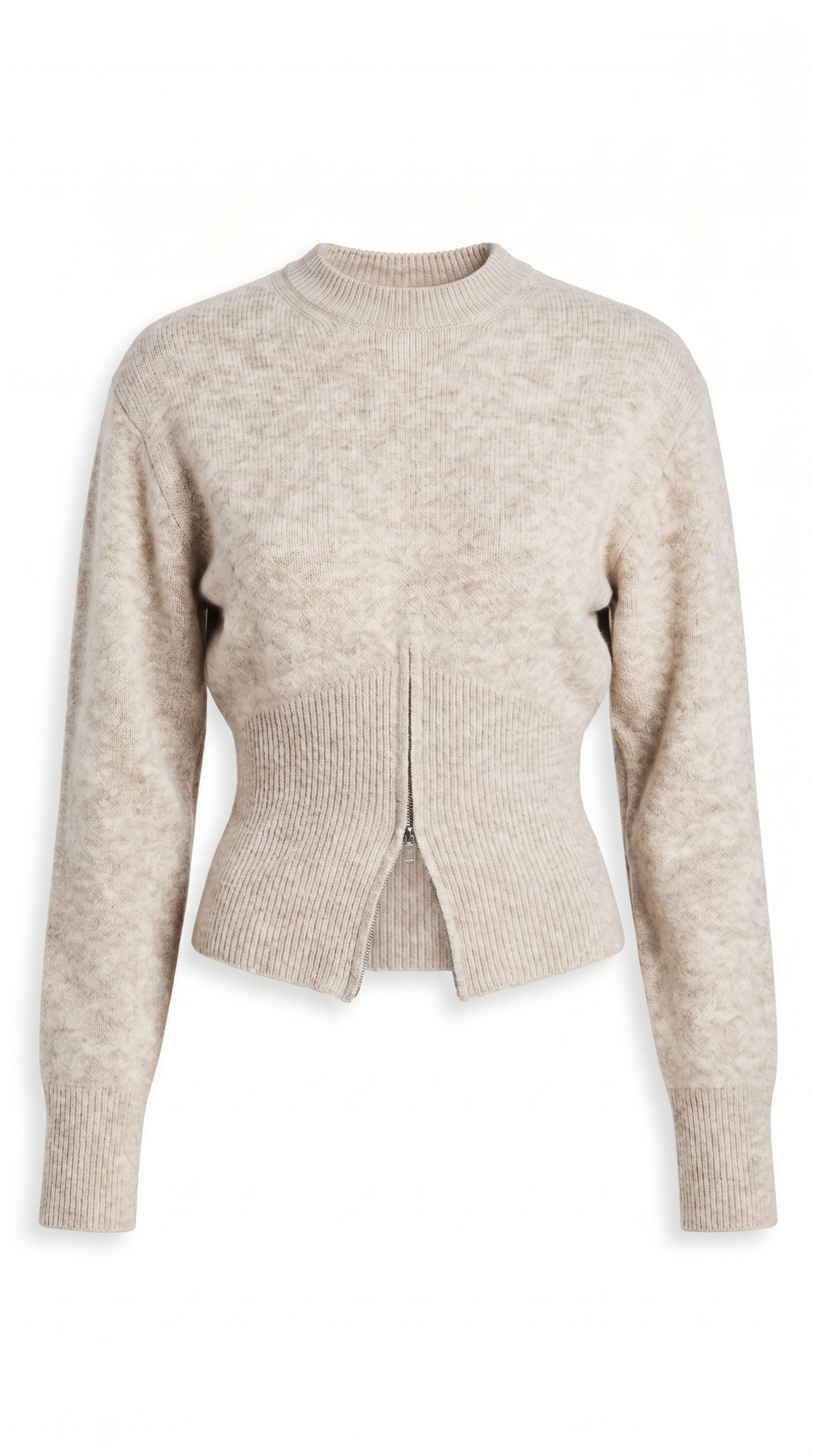 Chantal | Knit Sweater Women Half Zip High Neck Long Sleeve
