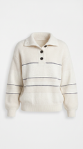 Héloïse | Button-Front White Cardigan for Women