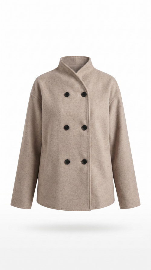 Apolline | Oversized Button-Front Utility Jacket for Women
