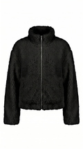 Perrine | Sherpa Jacket Women Cropped Zip Stand Collar Winter
