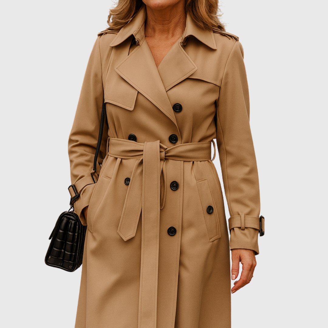 Juliana | Belted Tailored Refined Trench Coat