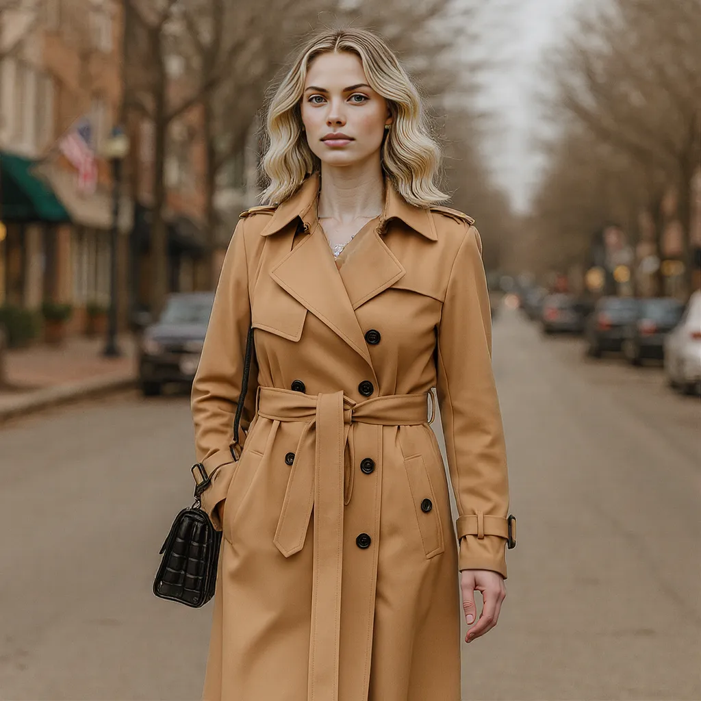 Juliana | Belted Tailored Refined Trench Coat