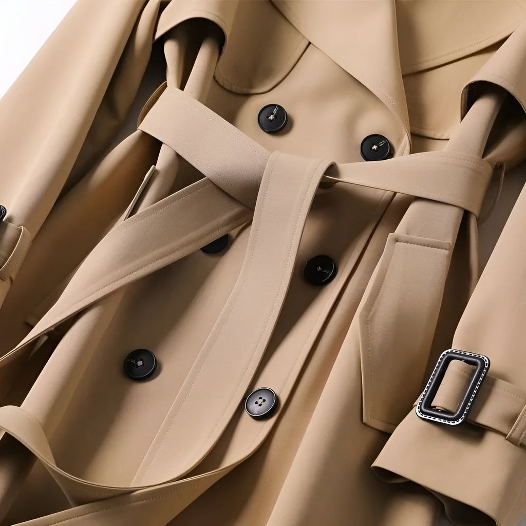 Juliana | Belted Tailored Refined Trench Coat