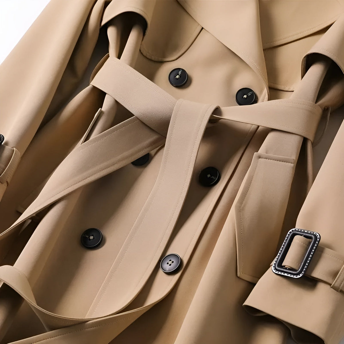 Juliana | Belted Tailored Refined Trench Coat