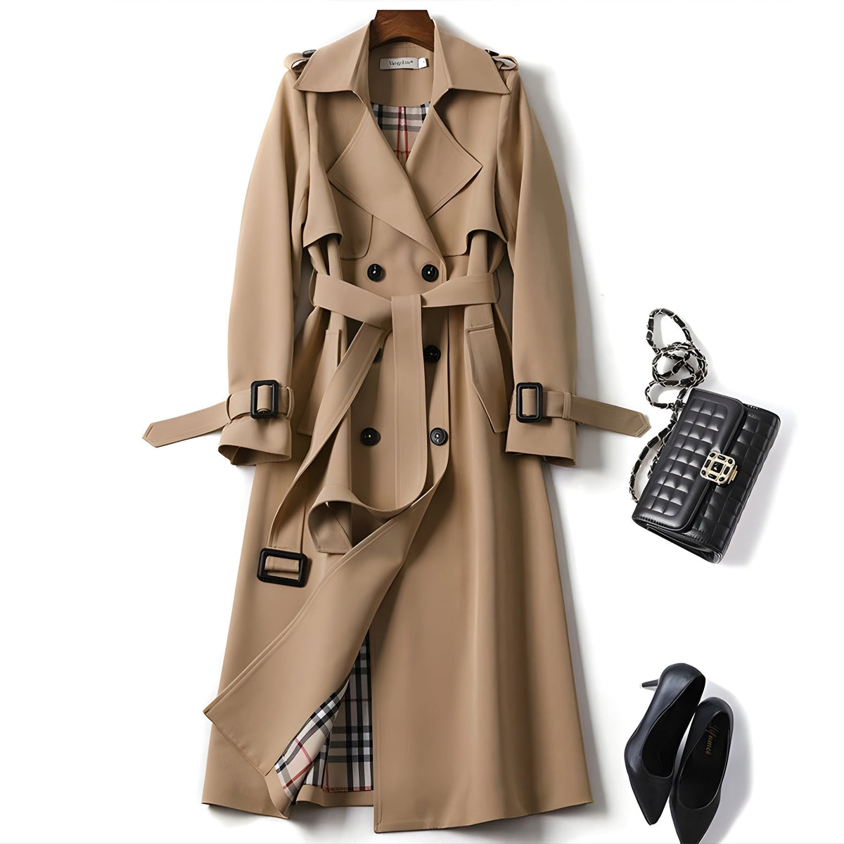 Juliana | Belted Tailored Refined Trench Coat