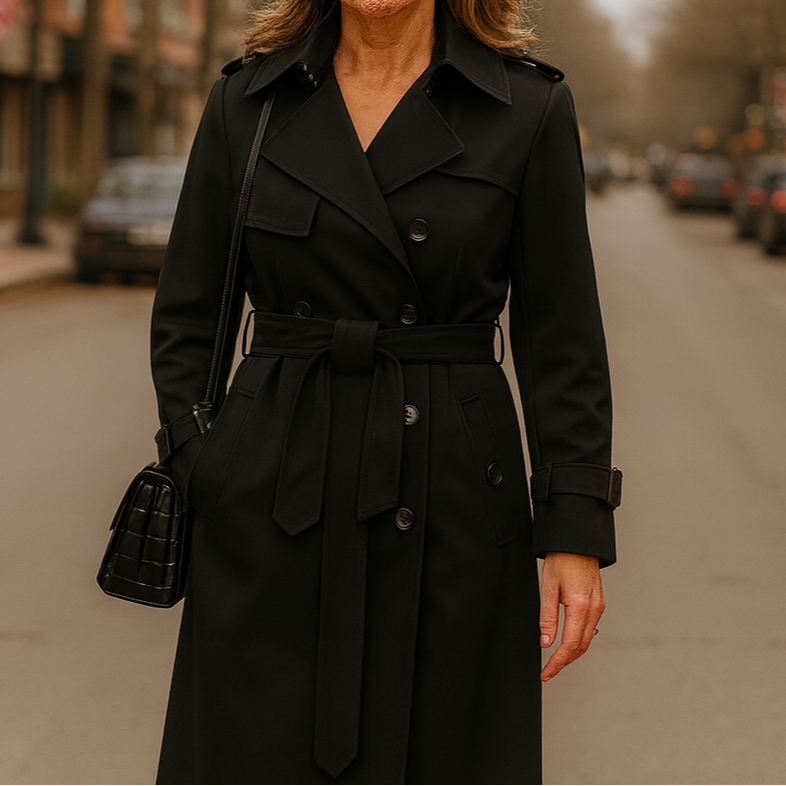 Juliana | Belted Tailored Refined Trench Coat