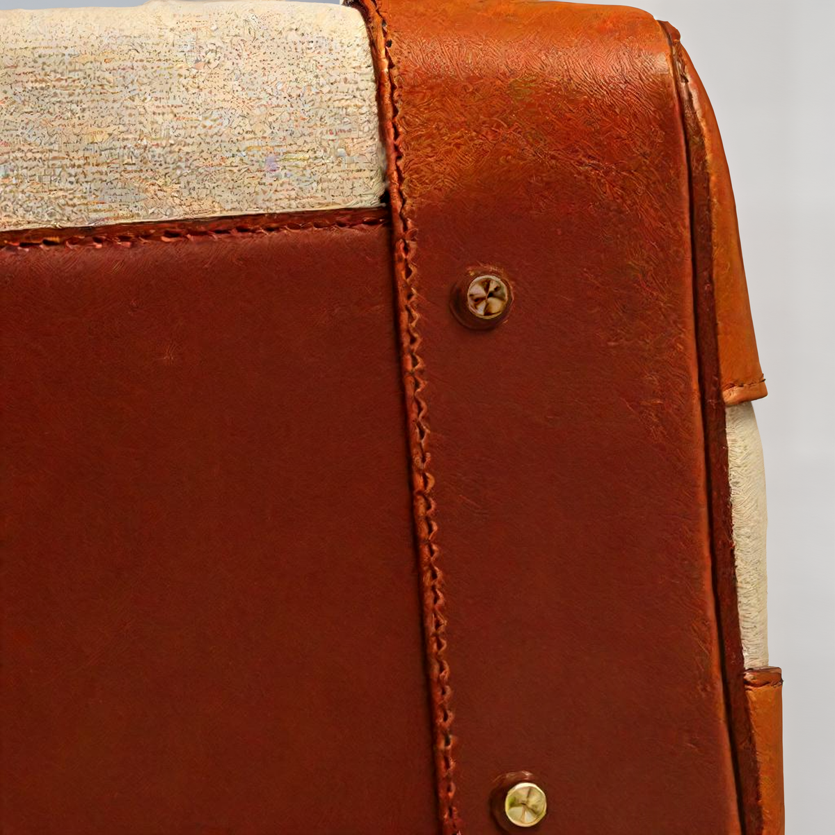 Séverine Valvienne | Travel Duffle Bag with Leather Trim and Gold-Tone Hardware