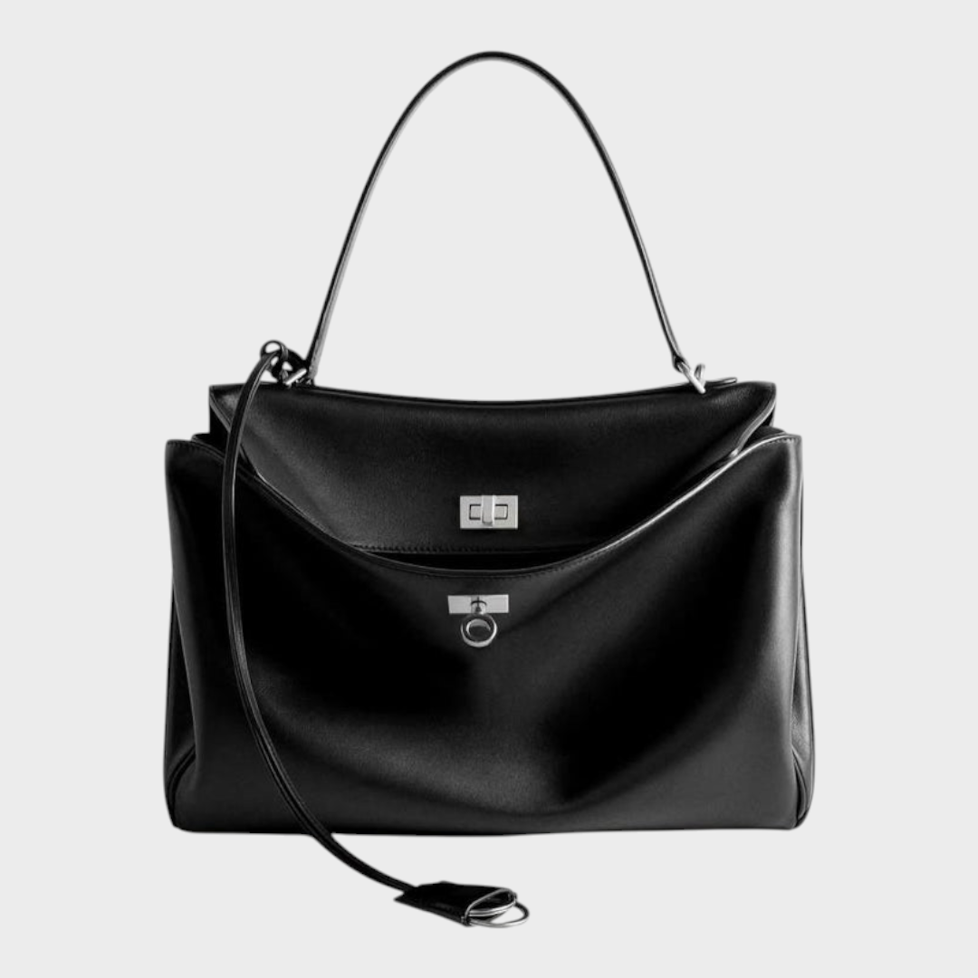 Esmée Hautecœur | Cowhide Shoulder Bag with Magnetic Flap Closure